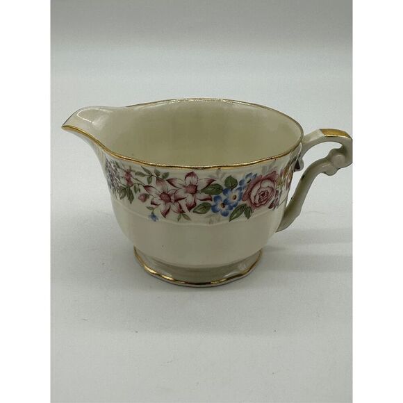 Limoges France Bernardaud & Co Cream Cup Gold Rim 4” Vintage - Picture 3 of 3